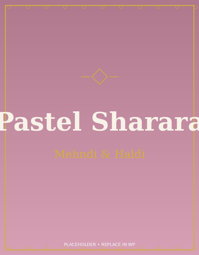 Pastel sharara suit for mehndi and haldi